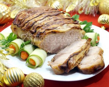 Мясо с беконом «Новогодний романс»