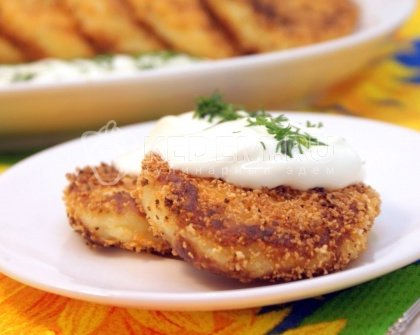 Картофельные котлеты с сыром